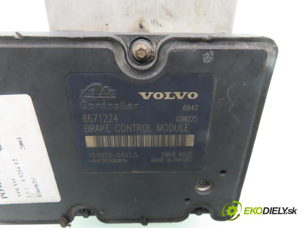 VOLVO S60 I (384) SEDAN 2003 154,00 2.5 T - B 5254 T2 2521,00 Pumpa ABS 8671224 ; P08671225 ; 10020403674 (Pumpa ABS)