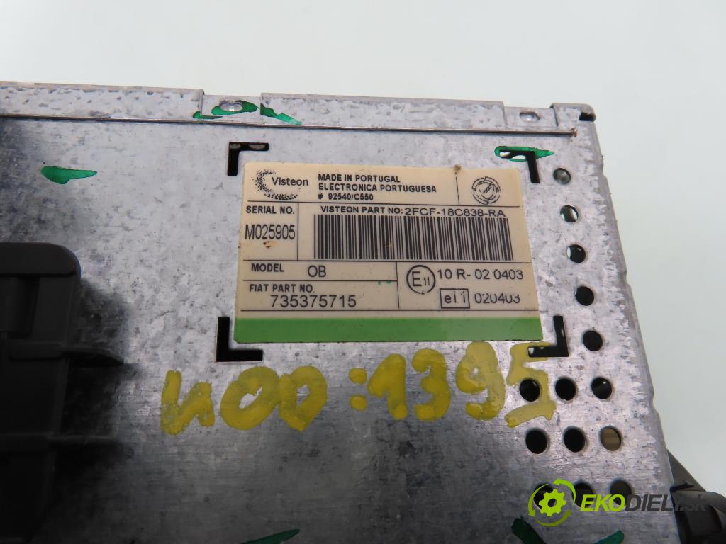 FIAT STILO (192_) HB 2003 59,00 1.9 JTD (192_XF1A) - 192 A3.000 1910,00 RADIO CD 735375715 ; 2FCF18C838RA