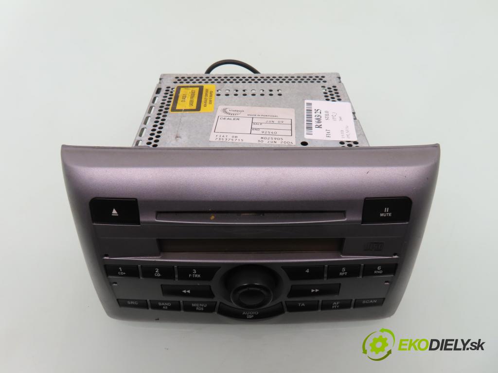 FIAT STILO (192_) HB 2003 59,00 1.9 JTD (192_XF1A) - 192 A3.000 1910,00 RADIO CD 735375715 ; 2FCF18C838RA