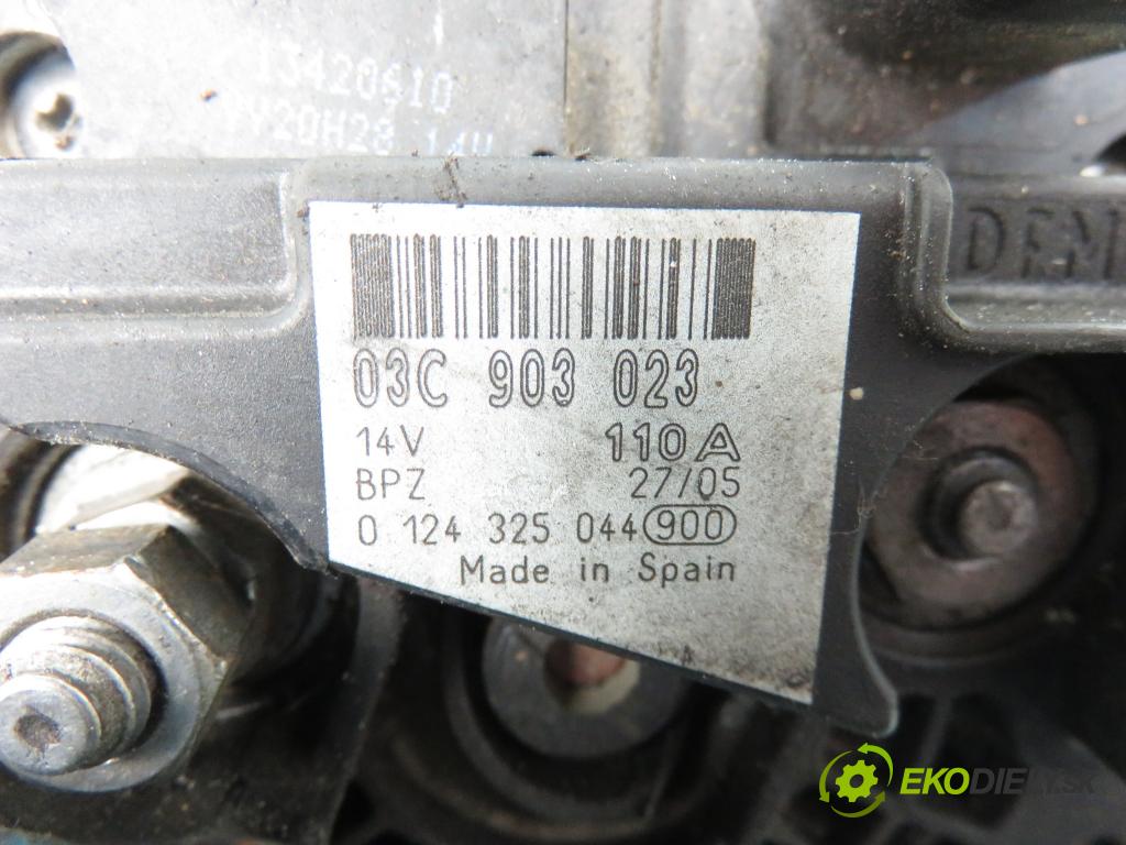 VW POLO (9N_) HB 2005 63,00 1.4 FSI - AXU 1390,00 Alternátor 03C903023 ; 0124325044 (Alternátor)
