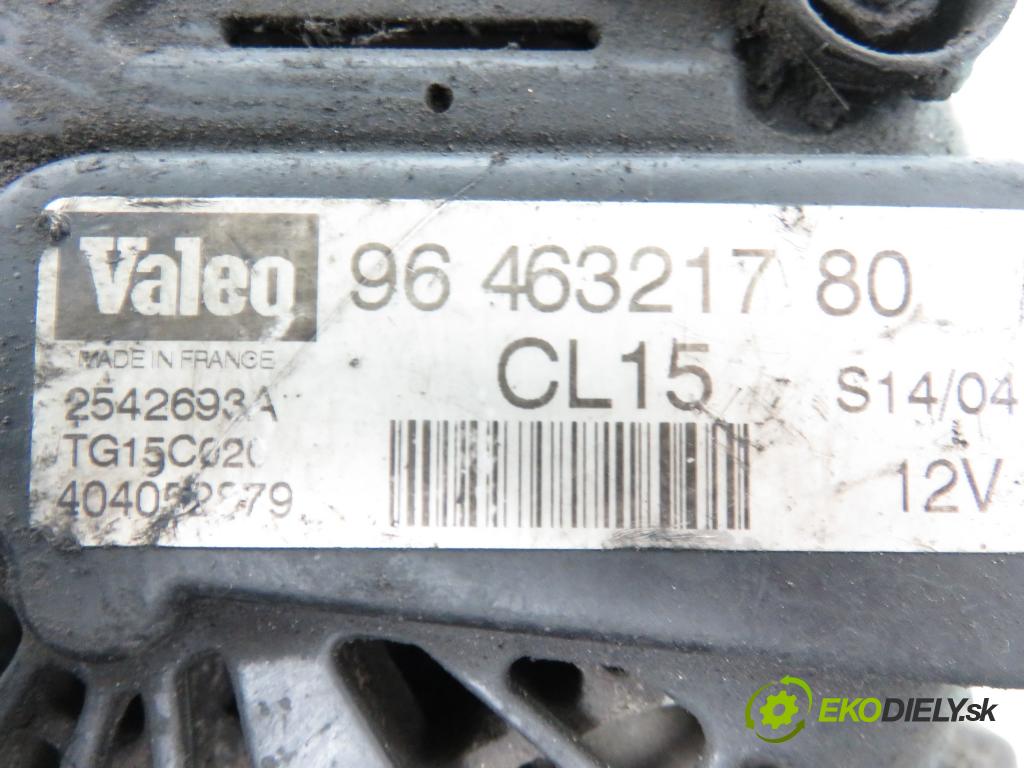 CITROEN C3 I (FC_) HB 2003 50,00 1.4 HDi 8V - 8HX 1398,00 Alternátor 9646321780 ; 2542693A (Alternátor)