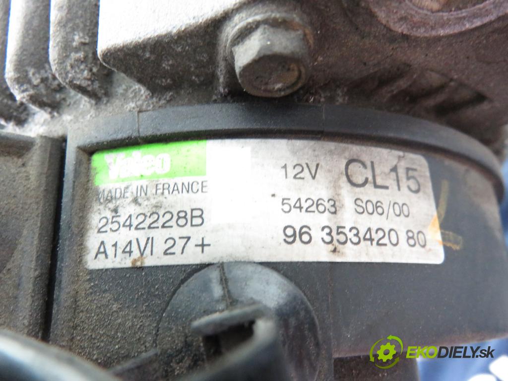 PEUGEOT 406 (8B) SEDAN 1999 66,00 2.0 HDI 90 - RHY (DW10TD) 1997,00 Alternátor 9635342080 ; 2542228B (Alternátor)