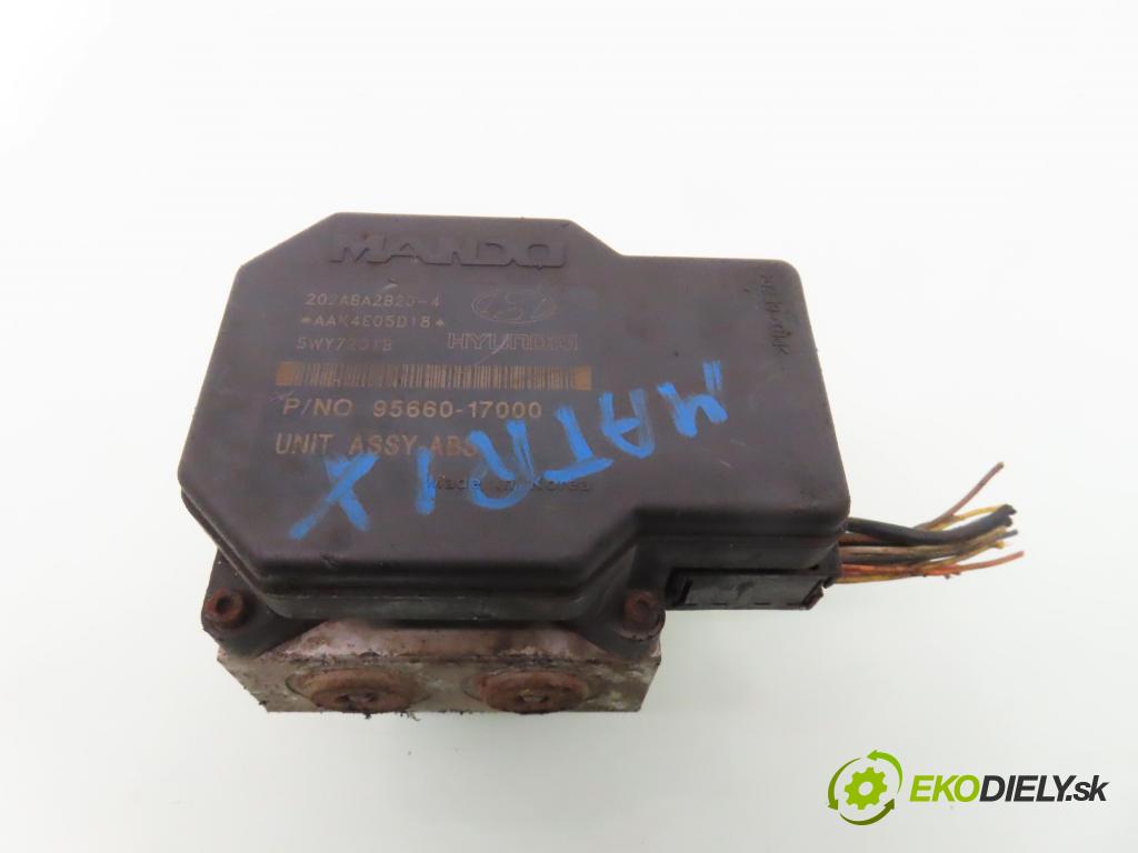 HYUNDAI MATRIX (FC) HB 2004 76,00 1.6 - G4ED-G 1599,00 Pumpa ABS 9566017000 ; 5891017310 (Pumpa ABS)