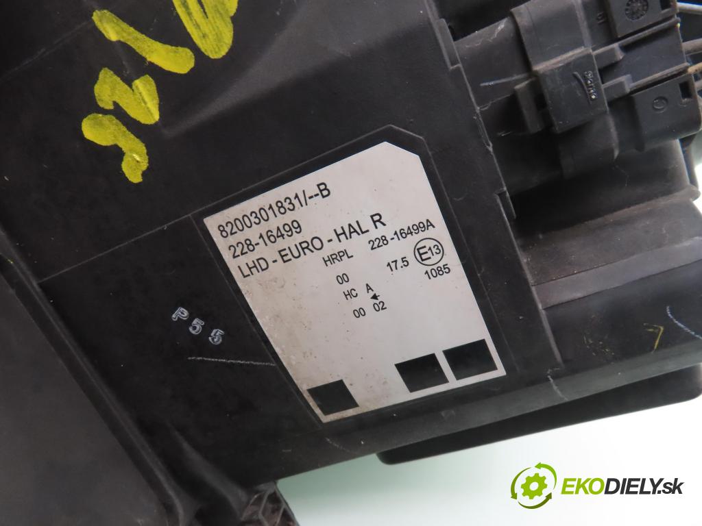 RENAULT MODUS / GRAND MODUS (F/JP0_) HB 2005 55,00 1.2 (JP0C, JP0K, FP0C, FP0K, FP0P, JP0P, JP0T) - D 1149,00 Svetlo PP 8200301831B