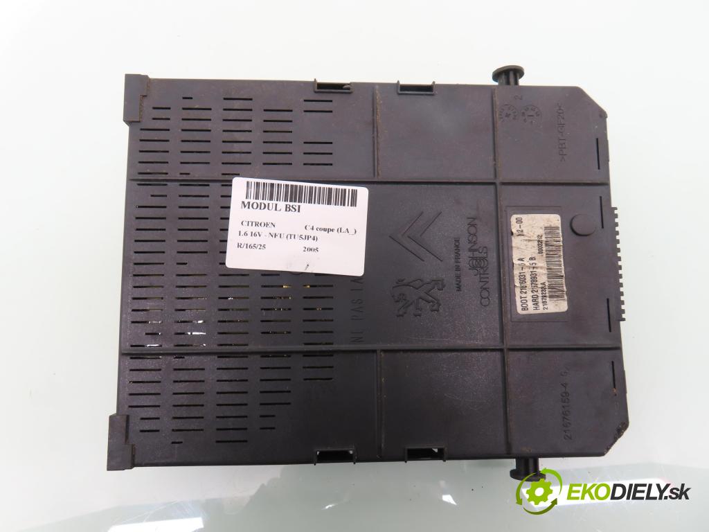 CITROEN C4 coupe (LA_) COUPE 2005 80,00 1.6 16V - NFU (TU5JP4) 1587,00 MODUL BSI 9656530580