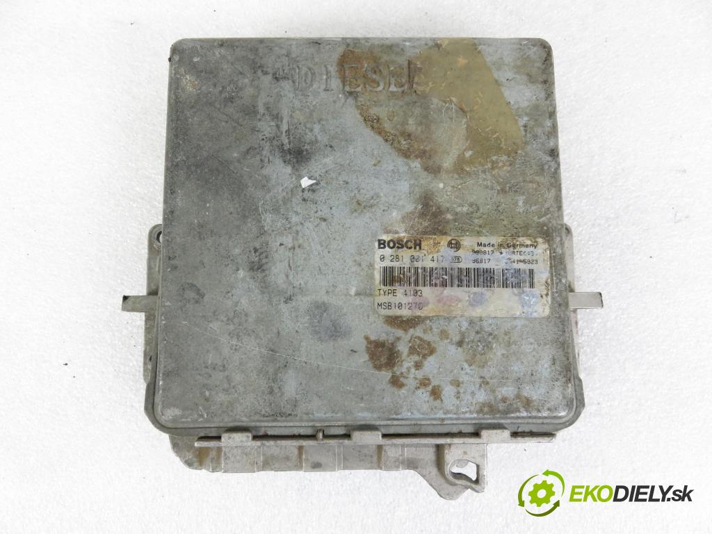 ROVER 800 (XS) SEDAN 1996 87,00 825 D/SD (XS) - 492 4 SHIRG 2500,00 Riadiaca jednotka Motor 0281001417 ; MSB101270