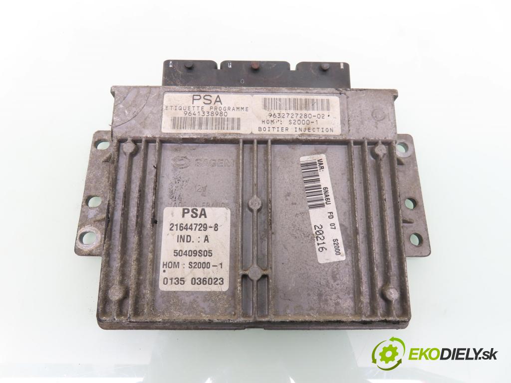 CITROEN XSARA PICASSO (N68) MINIVAN 2000 85,00 1.8 16V - 6FZ (EW7J4) 1749,00 Riadiaca jednotka Motor 9641338980 ; 9632727280