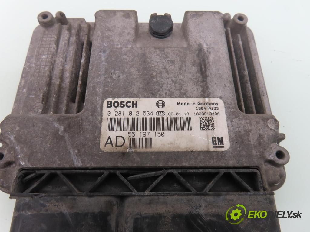 OPEL VECTRA C Kombi (Z02) KOMBI 2006 88,00 1.9 CDTI - Z 19 DT 1910,00 Riadiaca jednotka Motor 0281012534 ; 55197150AD