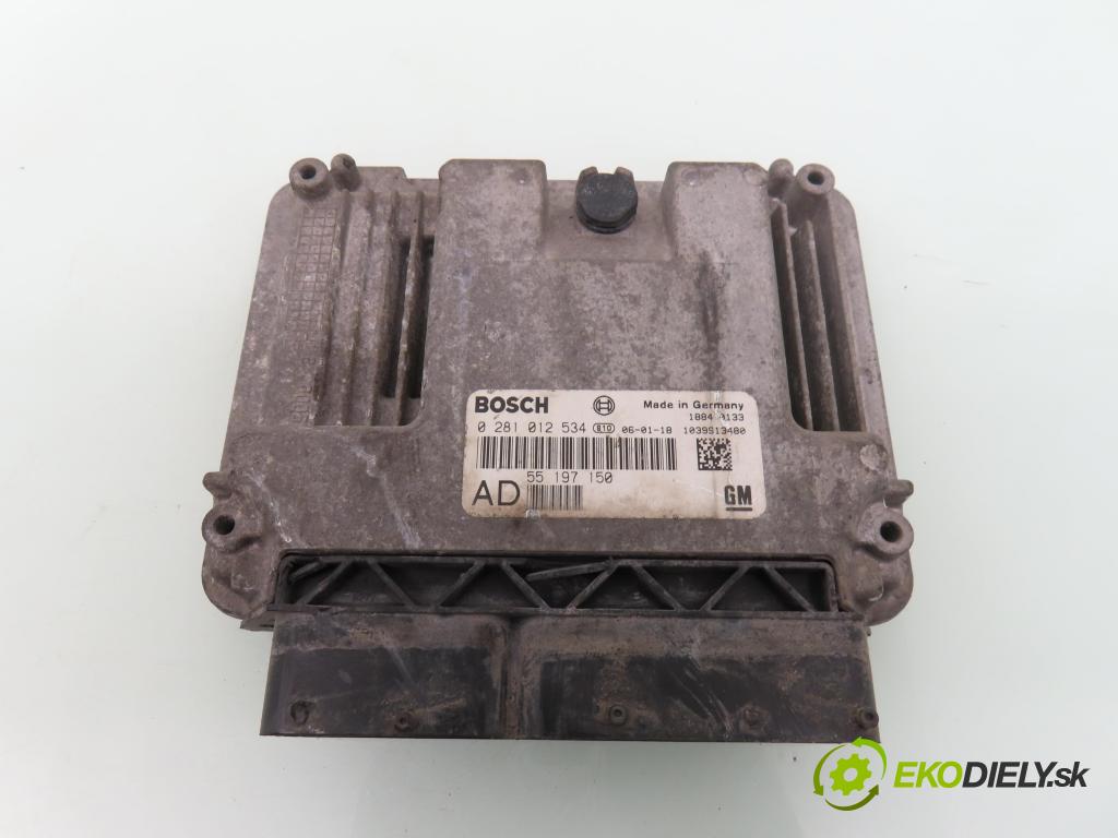 OPEL VECTRA C Kombi (Z02) KOMBI 2006 88,00 1.9 CDTI - Z 19 DT 1910,00 Riadiaca jednotka Motor 0281012534 ; 55197150AD