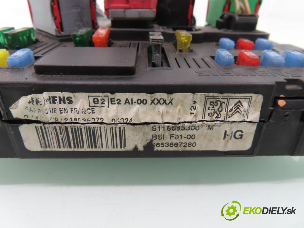 CITROEN C3 I (FC_) HB 2004 66,00 1.4 16V HDi - 8HY (DV4TED4) 1398,00 MODUL BSI S118085300M ; 9653667280