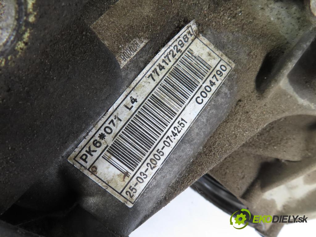 OPEL VIVARO A Skrzynia (X83) FURGON 2003 74,00 1.9 DTI 101 - F9Q 760 1870,00 převodovka MANUALNA PK6071