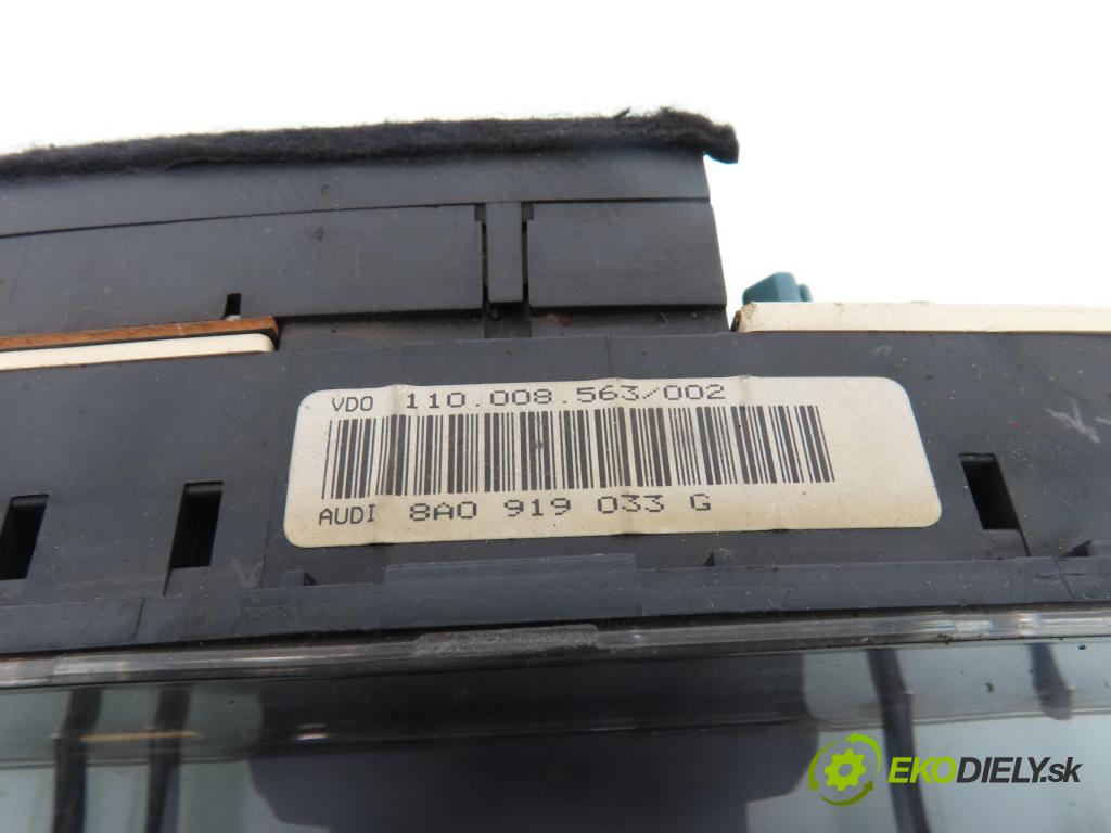 AUDI 80 (8C, B4) SEDAN 1993 66,00 1.9 TDI - 1Z 1896,00 prístrojovka elektrický 8A0919033G ; 110008563002