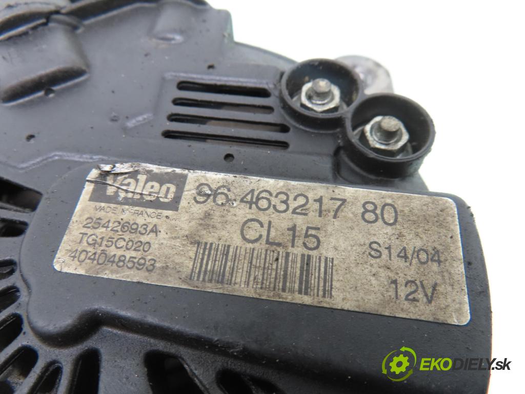 CITROEN C8 (EA_, EB_) MINIVAN 2004 79,00 2.0 HDi - RHM (DW10ATED4) 1997,00 Alternátor 9646321780 (Alternátor)