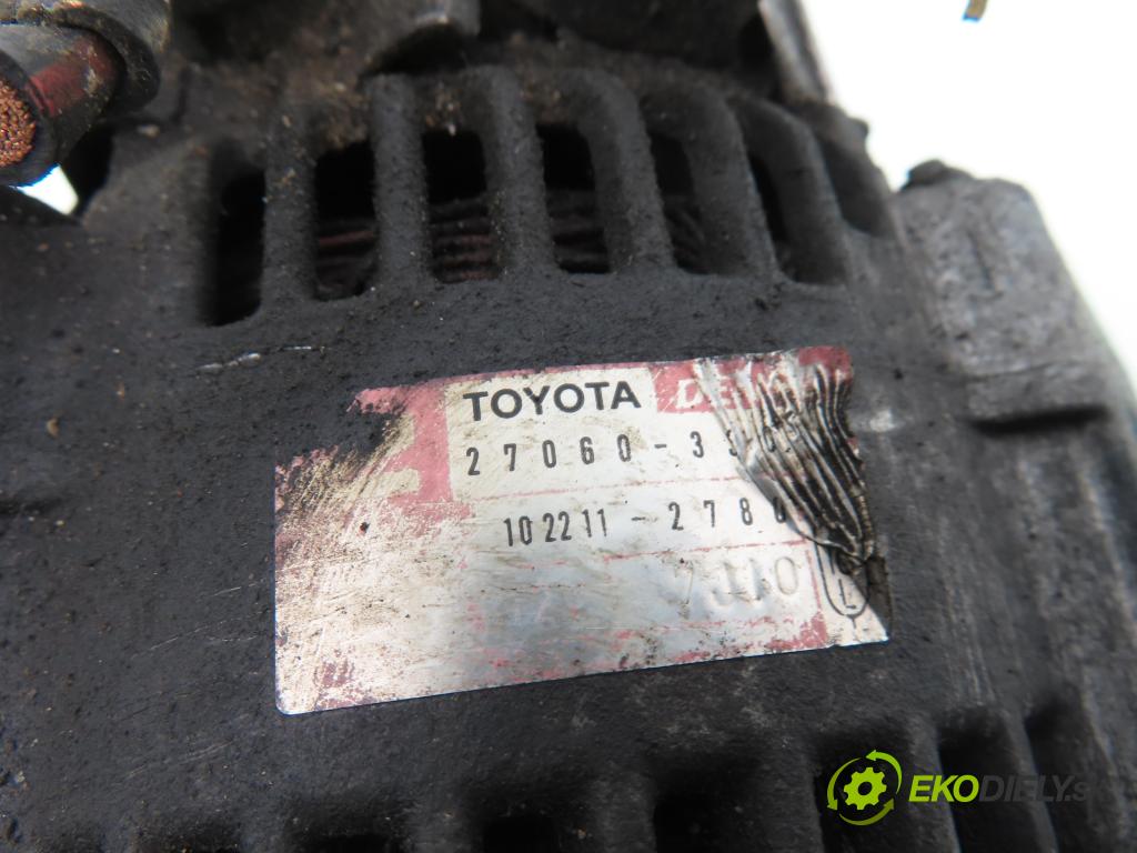 TOYOTA YARIS (_P1_) HB 2005 55,00 1.4 D-4D (NLP10_) - 1ND-TV 1364,00 Alternátor 2706033040 ; 1022112780 (Alternátor)