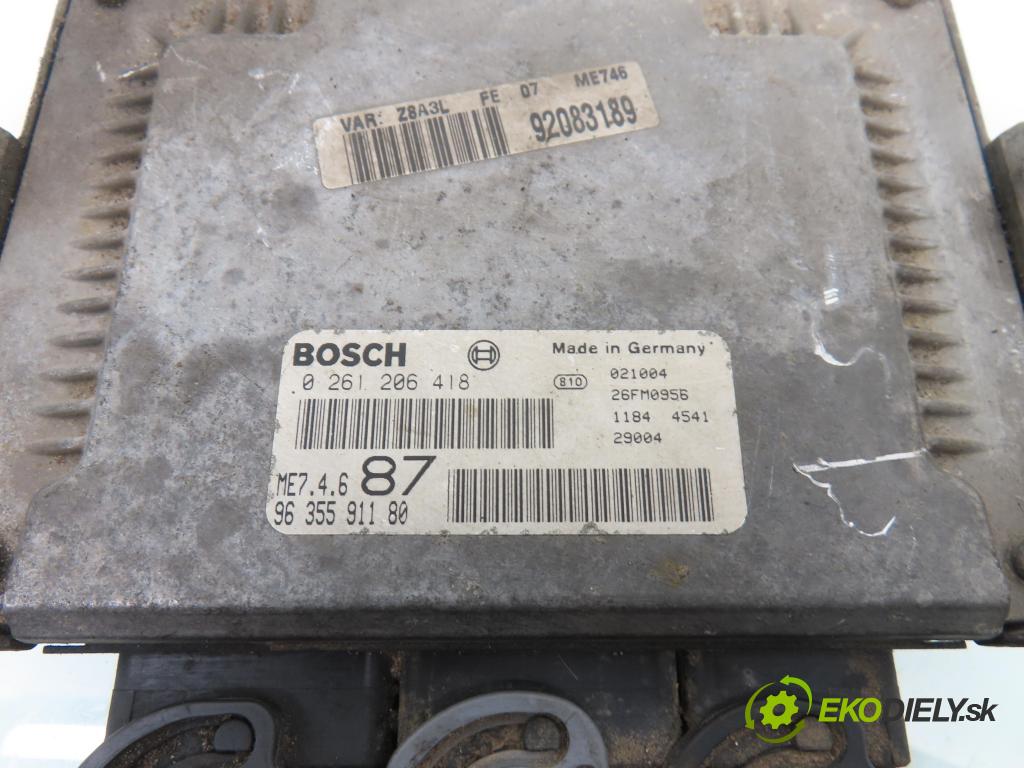 PEUGEOT 607 (9D, 9U) SEDAN 2002 152,00 3.0 V6 24V - XFX (ES9J4S) 2946,00 Riadiaca jednotka Motor 0261206418 ; 9635591180