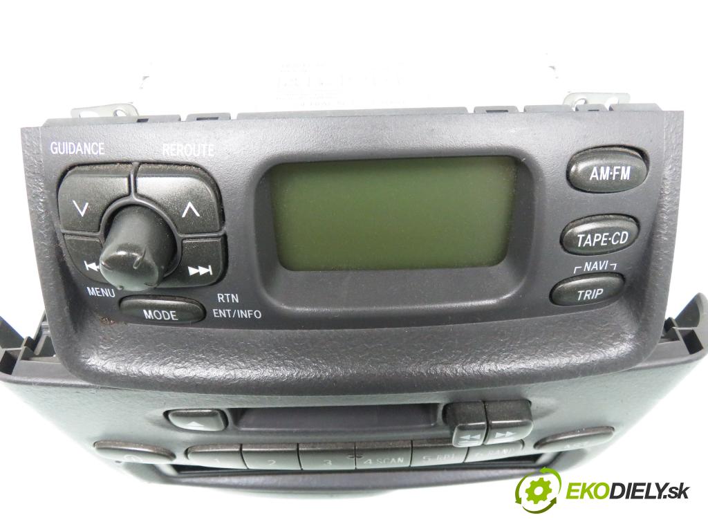 TOYOTA YARIS (_P1_) HB 1999 50,00 1.0 VVT- i 68 - 1SZ-FE 998,00 RADIO Modul 8612052012 ; 861100D020B1