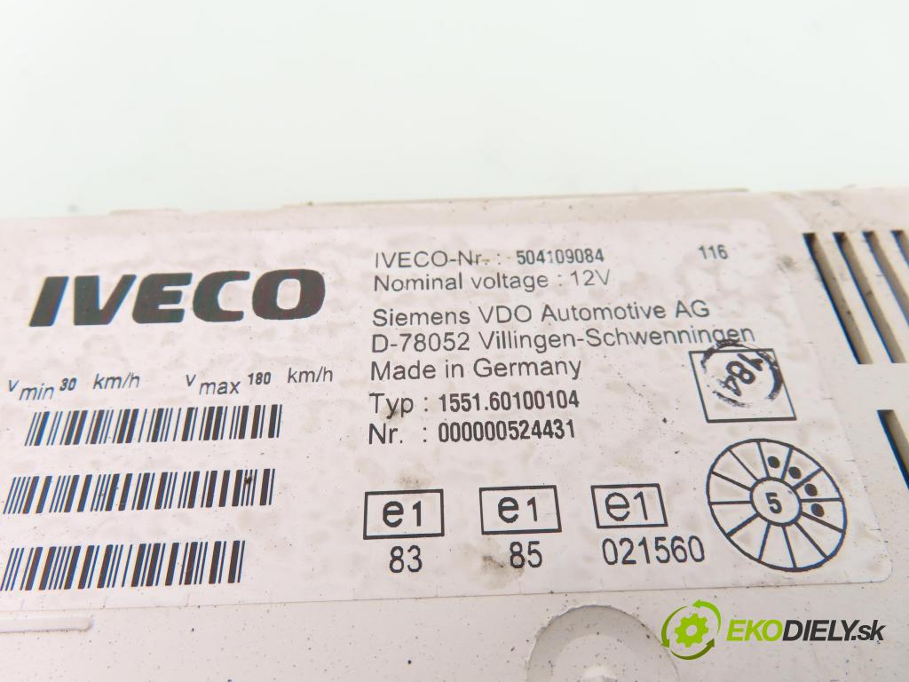 IVECO DAILY III skrzynia FURGON 2005 100,00 35 C 14, 35 S 14 - F1AE0481M 2287,00 Prístrojovka elektrický 504109084