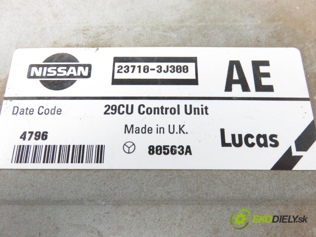 NISSAN PRIMERA (P11) LIFTBACK 1996 73,00 1.6 16V - GA16DE 1597,00 spinačka / imobilizéra IMMO / Riadiaca jednotka 237103J300 ; 284502F901