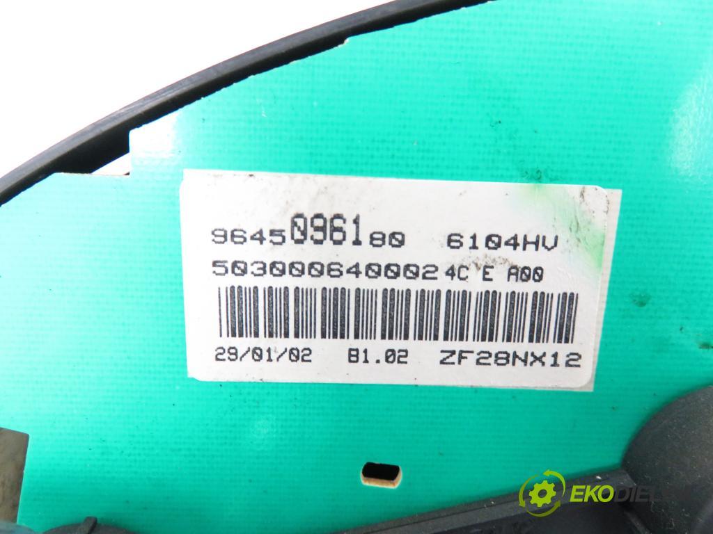 PEUGEOT 206 liftback (2A/C) HB 2002 55,00 1.4 75 - KFW 1360,00 spinačka / imobilizéra IMMO / Riadiaca jednotka 9644236480 ; 9646777380 ; 9641551180