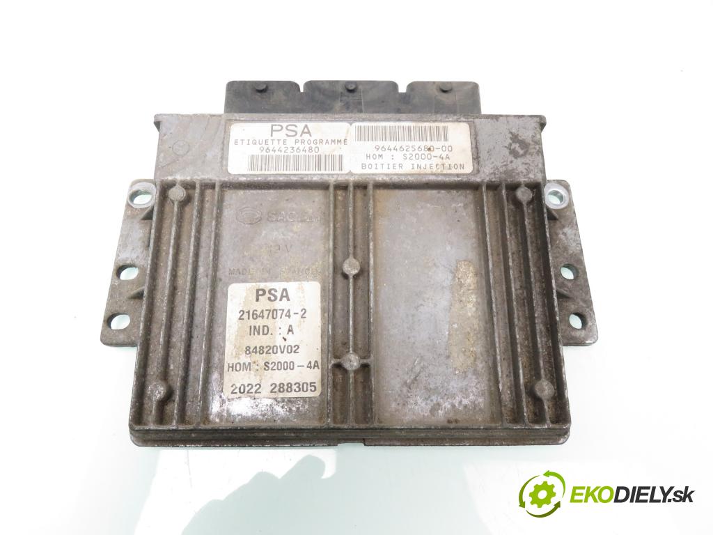 PEUGEOT 206 liftback (2A/C) HB 2002 55,00 1.4 75 - KFW 1360,00 spinačka / imobilizéra IMMO / Riadiaca jednotka 9644236480 ; 9646777380 ; 9641551180