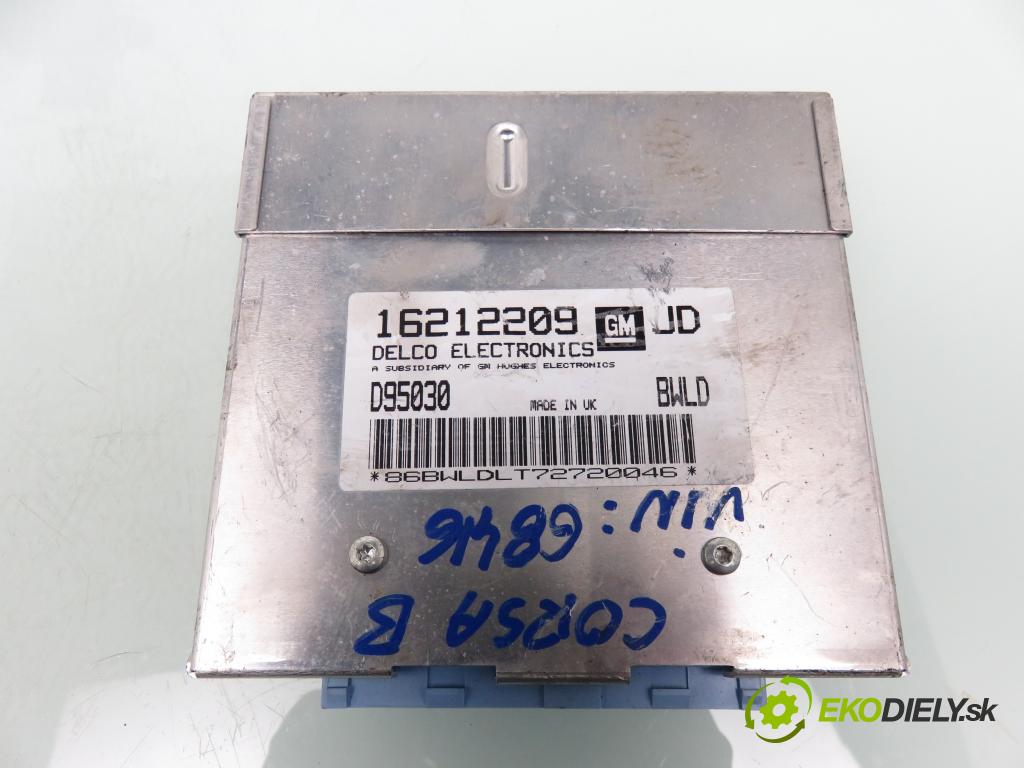 OPEL CORSA B (S93) HB 1996 33,00 1.2 i - 12 NZ 1195,00 spinačka / imobilizéra IMMO / Riadiaca jednotka 16212209