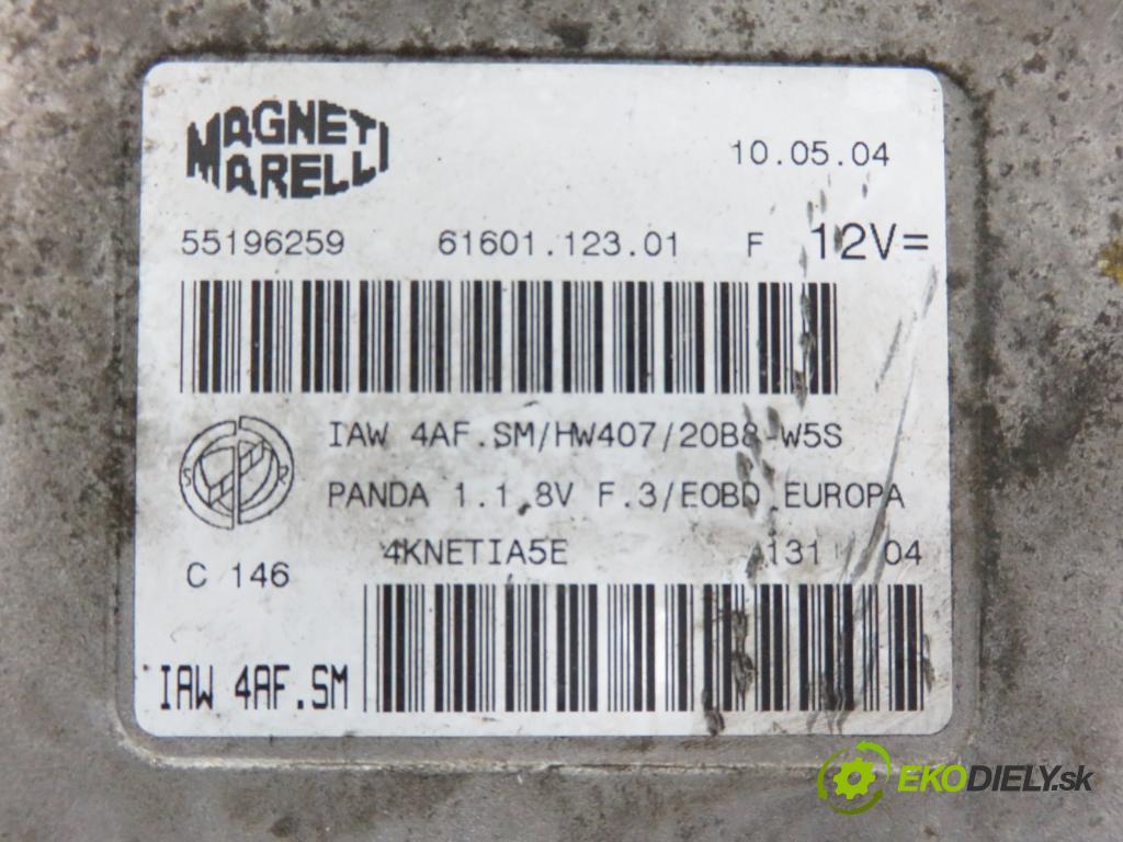 FIAT PANDA (169_) HB 2004 40,00 1.1 54 - 187 A1.000 1108,00 spinačka / imobilizéra IMMO / Riadiaca jednotka 55196259 ; IAW4AFSM ; S118578010C