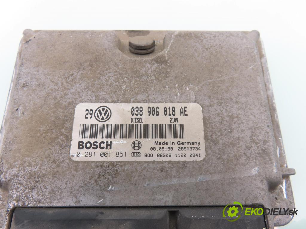 VW GOLF IV (1J1) HB 1998 66,00 1.9 TDI 90 - ALH 1896,00 Riadiaca jednotka Motor 038906018AE