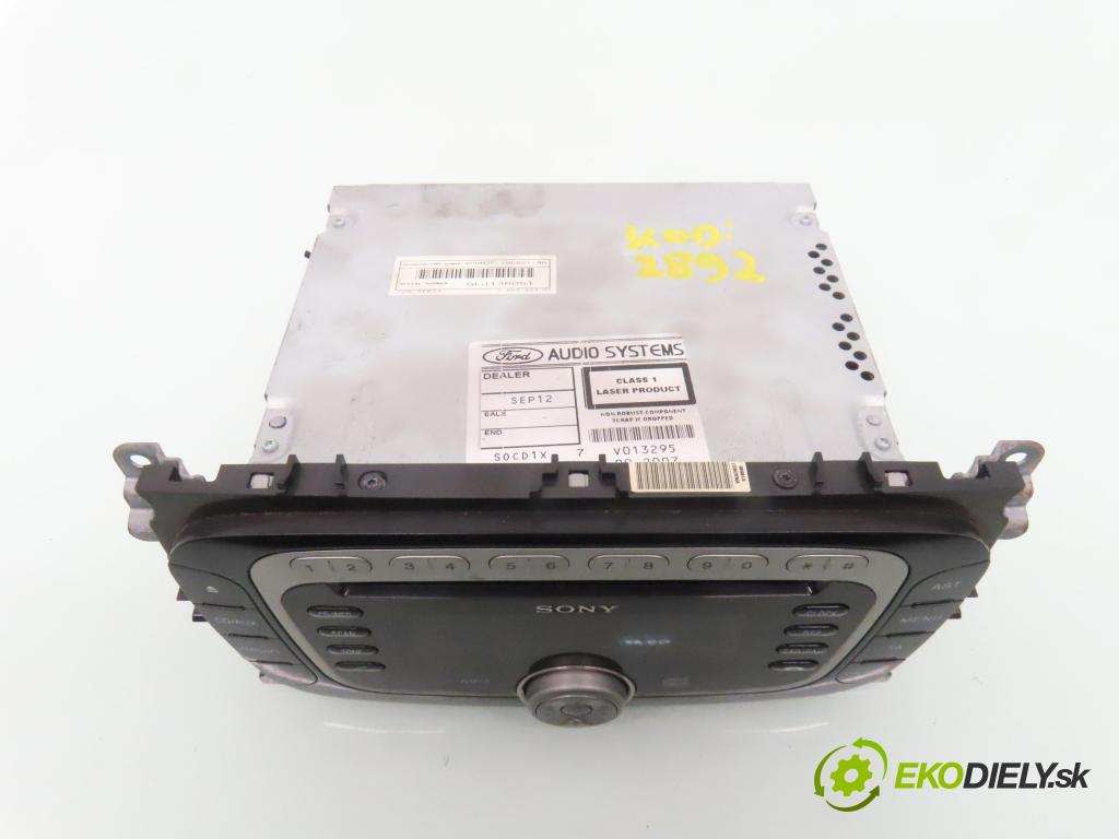 FORD S-MAX (WA6) MINIVAN 2007 103,00 2.0 TDCi - QXWB 1997,00 RADIO CD 7S7T18C939AF
