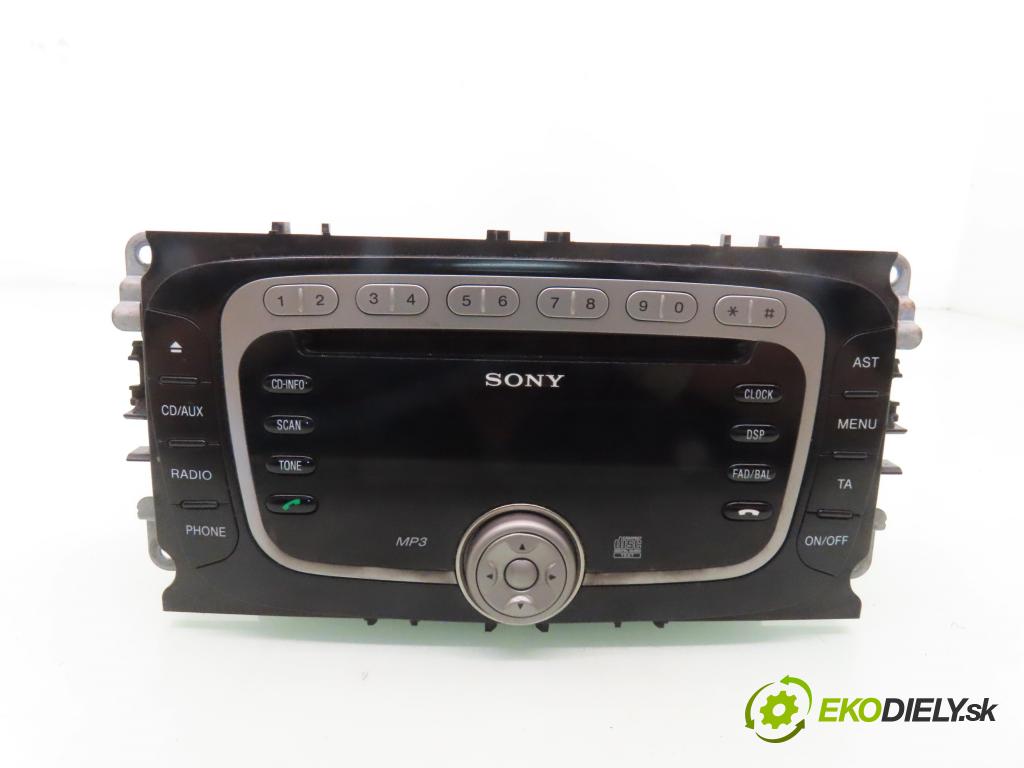 FORD S-MAX (WA6) MINIVAN 2007 103,00 2.0 TDCi - QXWB 1997,00 RADIO CD 7S7T18C939AF