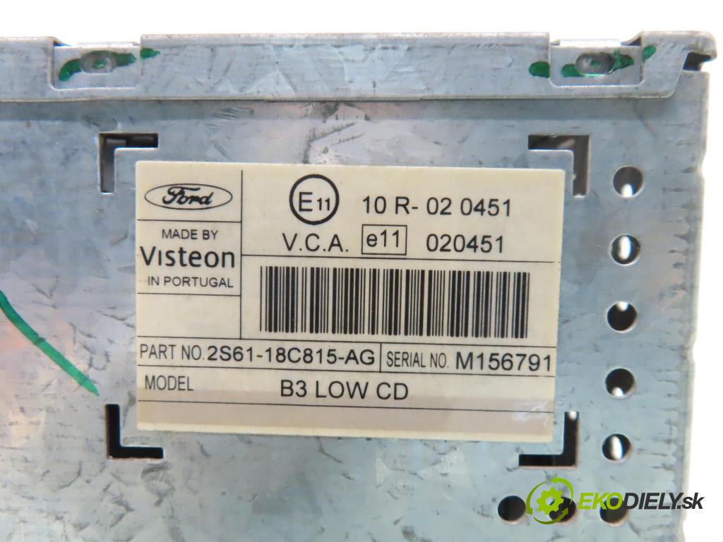 FORD FIESTA V (JH_, JD_) HB 2003 59,00 1.4 16V - FXJA 1388,00 RADIO CD 2S6118C815AG