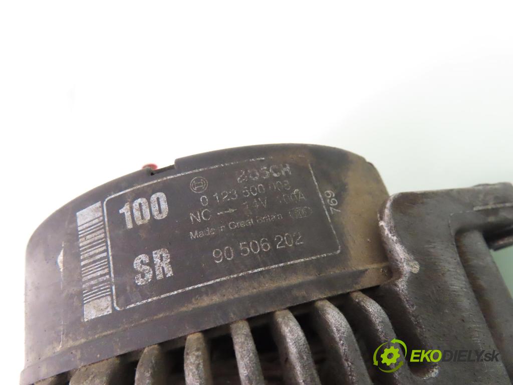 OPEL ZAFIRA A Nadwozie Wielkopojemne (MPV) (T98)  MINIVAN 2002 74,00 2.0 DTI 16V 101 - Y 20 DTH 1995,00 Alternátor 0123500008 ; 90506202 (Alternátor)