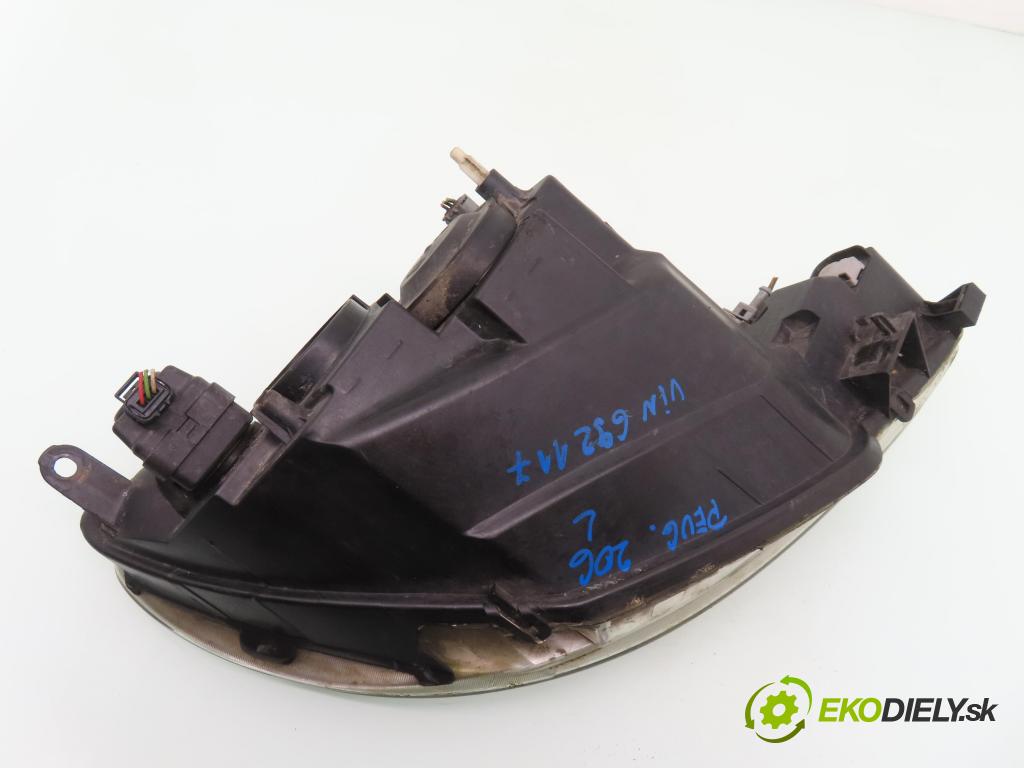 PEUGEOT 206 liftback (2A/C) HB 2001 51,00 1.9 D - WJY (DW8B) 1868,00 světlo LP 9660535680 ; 89901056