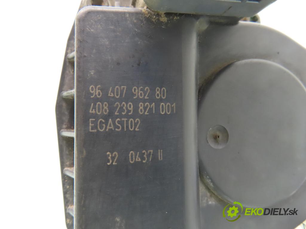 PEUGEOT 206 liftback (2A/C) HB 2002 55,00 1.4 75 - KFW 1360,00 Škrtiaca klapka 9640796280 ; 408239821001 (Škrtiaca klapka)