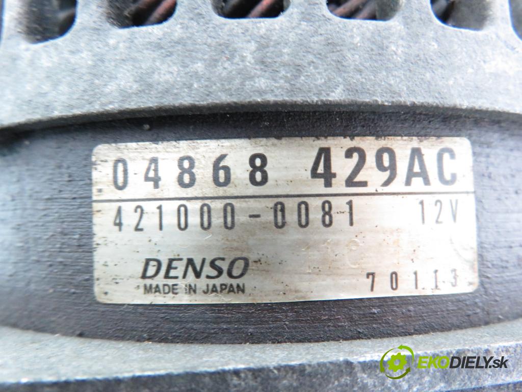 CHRYSLER VOYAGER IV (RG, RS) VAN 2002 105,00 2.5 CRD 143 - ENJ 2499,00 Alternátor 04868429AC ; 4210000081 (Alternátor)