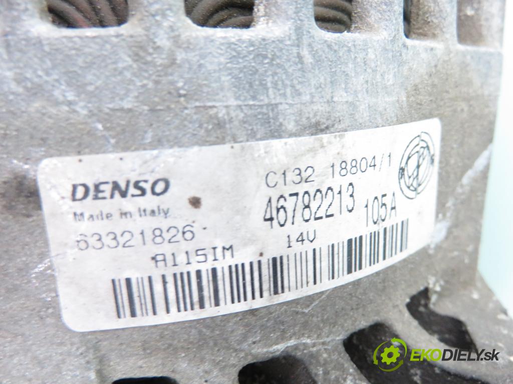FIAT STILO (192_) HB 2005 85,00 1.9 JTD 115 - 192 A1.000 1910,00 Alternátor 46782213 ; 63321826 ; C132 (Alternátor)