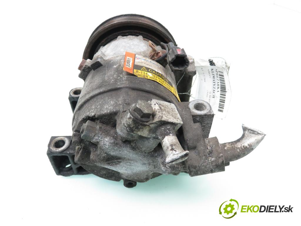 NISSAN ALMERA II (N16) HB 2003 66,00 1.5 - QG15DE 1498,00 KOMPRESOR: klimatizácie 926009F501 ; 2J55145010 (Kompresor klimatizácie)