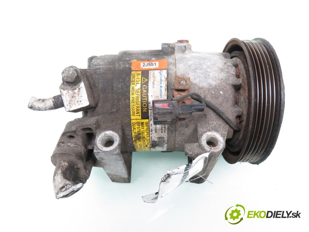 NISSAN ALMERA II (N16) HB 2003 66,00 1.5 - QG15DE 1498,00 KOMPRESOR: klimatizácie 926009F501 ; 2J55145010 (Kompresor klimatizácie)