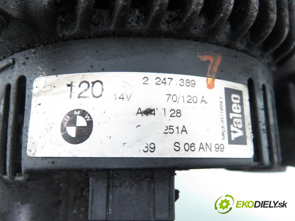 BMW 3 (E46) SEDAN 1999 100,00 320 d 136 - M47 D20 (204D1) 1951,00 Alternátor 2247389 (Alternátor)