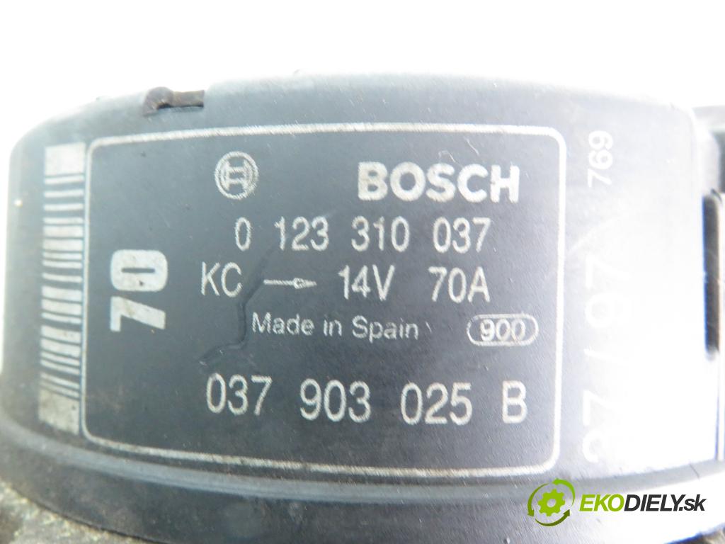 VW GOLF IV (1J1) HB 1999 74,00 1.6 - AKL 1595,00 Alternátor 0123310037 ; 037903025B (Alternátor)