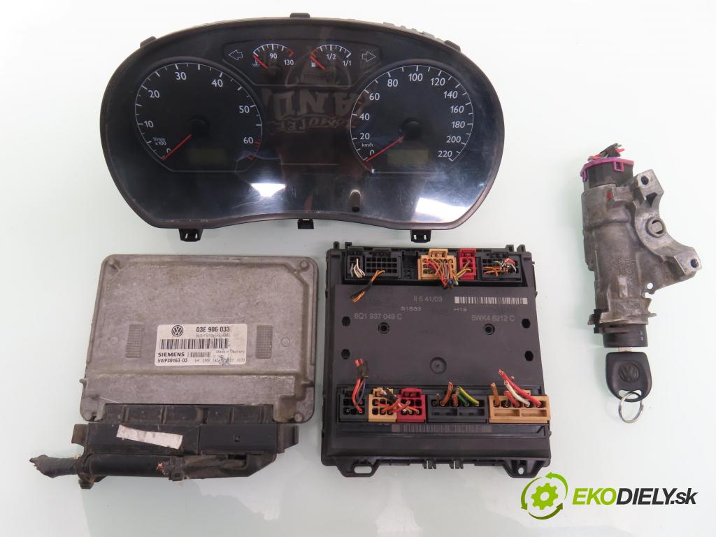 VW POLO (9N_) HB 2001 47,00 1.2 12V 64 - AZQ 1198,00 spínačka / imobilizéra IMMO / řídící jednotka 03E906033 ; 6Q1937049C ; 6Q0920800P