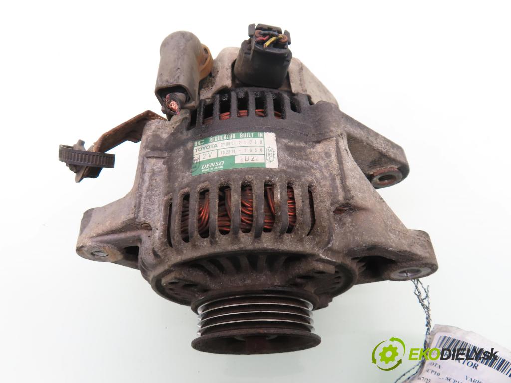 TOYOTA YARIS (_P1_) HB 2000 63,00 1.3 VVTi 86 - 2NZ-FE 1299,00 Alternátor 2706021030 (Alternátor)