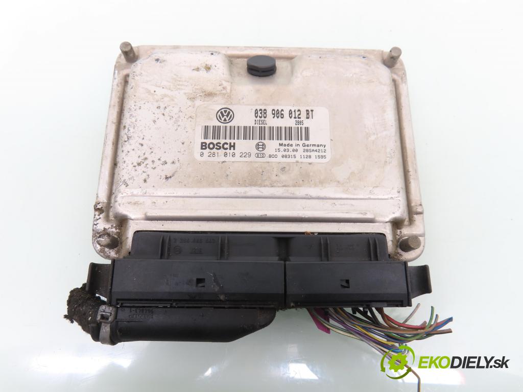 SEAT TOLEDO II (1M2) SEDAN 2000 81,00 1.9 TDI 110 - AHF 1896,00 řídící jednotka motora 038906012BT ; 0281010229
