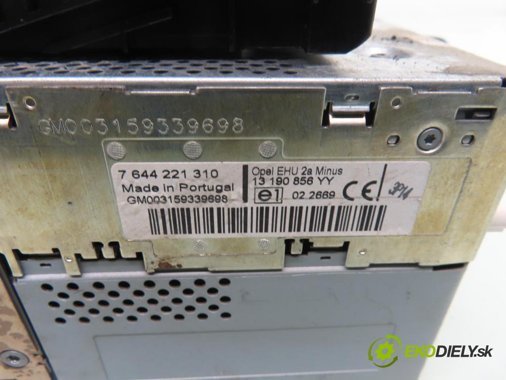 OPEL ASTRA H (A04) HB 2005 74,00 1.7 CDTI 100 - Z 17 DTH 1686,00 RADIO CD 13190856YY ; 13178570