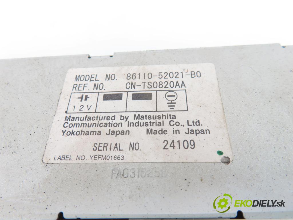 TOYOTA YARIS (_P1_) HB 2000 63,00 1.3 VVTi 86 - 2NZ-FE 1299,00 RADIO CD 8612052030 ; 8611052021B0