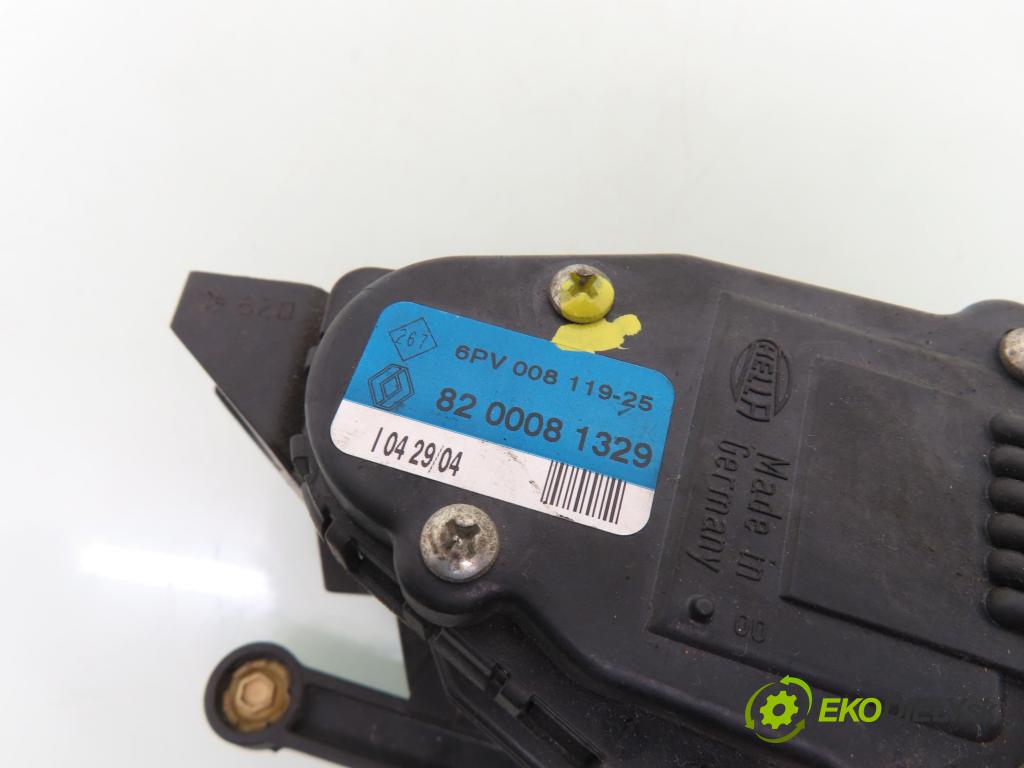 RENAULT KANGOO (KC0/1_) FURGON 2003 45,00 1.5 dCi 60 - K9K 702 1461,00 potenciometr plynového pedálu 8200081329 ; 6PV00811925 (Potenciometr plynového pedálu)
