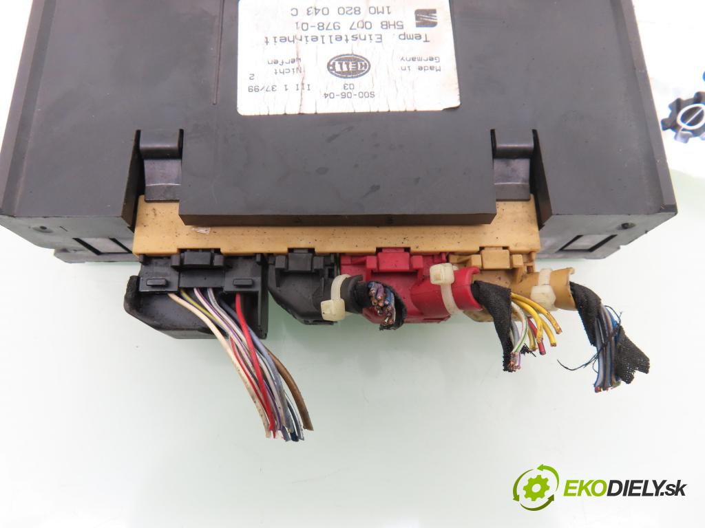 SEAT TOLEDO II (1M2) SEDAN 2000 81,00 1.9 TDI 110 - AHF 1896,00 Panel topení KLIMATRONIK 1M0820043C ; 5HB00797801