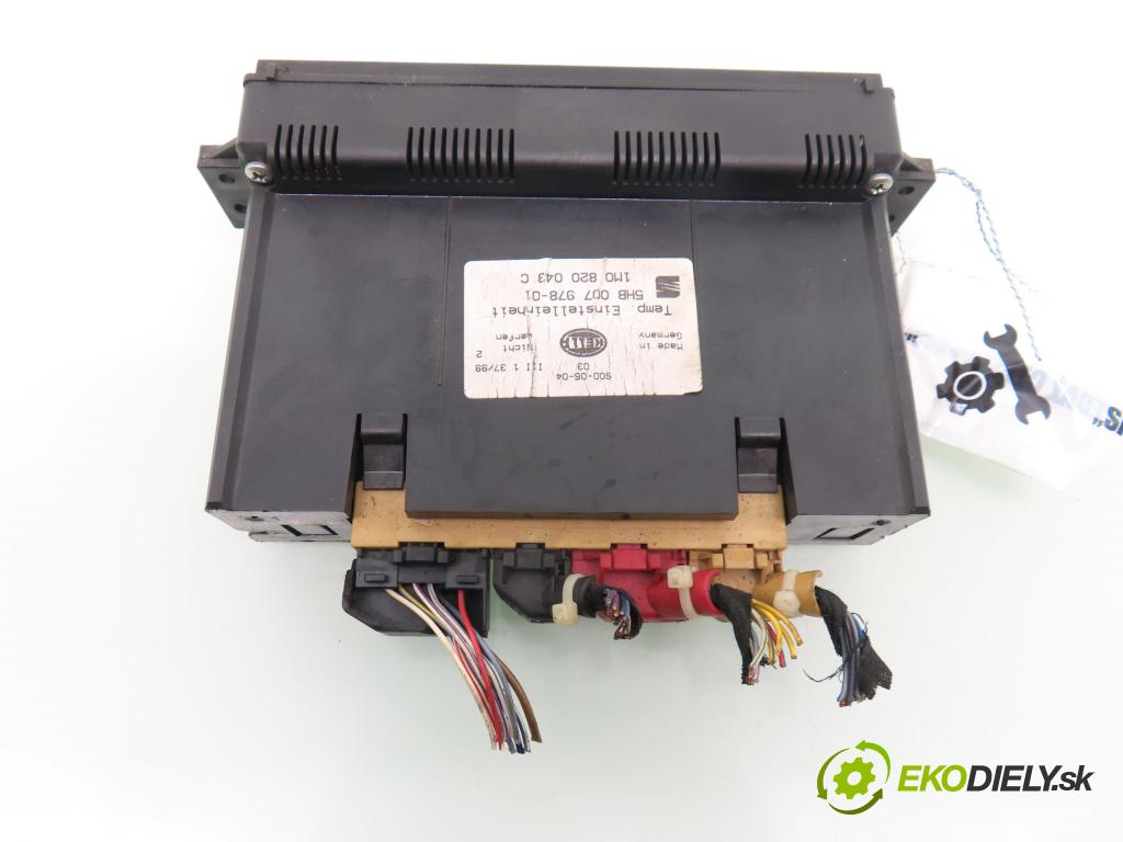 SEAT TOLEDO II (1M2) SEDAN 2000 81,00 1.9 TDI 110 - AHF 1896,00 Panel topení KLIMATRONIK 1M0820043C ; 5HB00797801