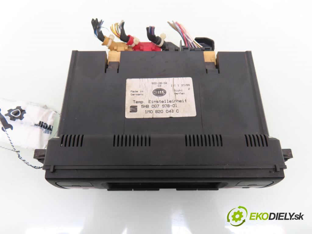 SEAT TOLEDO II (1M2) SEDAN 2000 81,00 1.9 TDI 110 - AHF 1896,00 Panel topení KLIMATRONIK 1M0820043C ; 5HB00797801