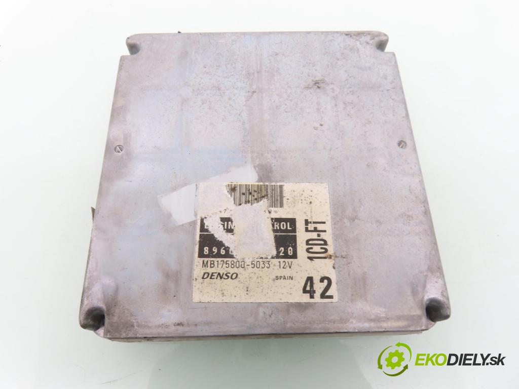 TOYOTA AVENSIS Station Wagon (_T22_) KOMBI 2001 81,00 2.0 D-4D 110 - 1CD-FTV 1995,00 řídící jednotka motora 8966105420 ; MB1758005033