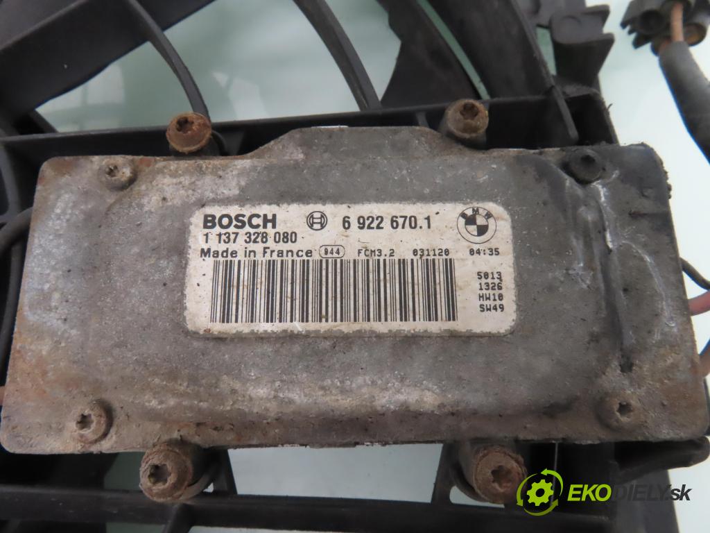BMW 3 (E46) SEDAN 2003 85,00 316 i - N42 B18 A 1796,00 ventilátor chladič PODNEBÍ / VODA 7525508 ; 69226701 ; 3135103555